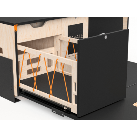 Pack Malle Cavale avec Tiroirs + Couchette + Point d'eau - Campinambulle