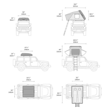 Tente de Toit Skycamp 3.0 Mini / 2P - iKamper
