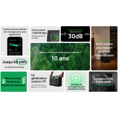 Station électrique portable DELTA 2 MAX - EcoFlow