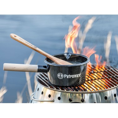 Poêle en émail / 1 L / Noir