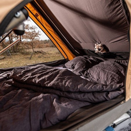 Pack Tente de Toit Duö Polycoton / 2P + matelas anti-condensation + accroches échelle - NaïtUp