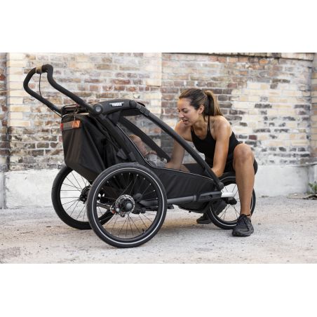 Kit de Jogging 2 Double pour Remorque à Vélo Chariot Biplace Thule Kit de Jogging 2 Double pour Remorque à Vélo Chariot Biplace Thule
