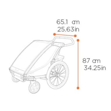 Remorque Vélo Thule Cross 2 Simple - Thule