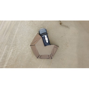 Paroi Trapézoïdale avec Porte pour Auvent...