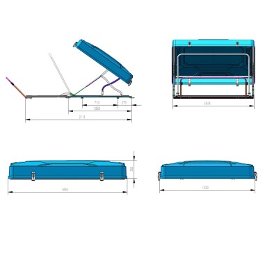 Tente de Toit Mighty Oak Light 165 / 2P -...