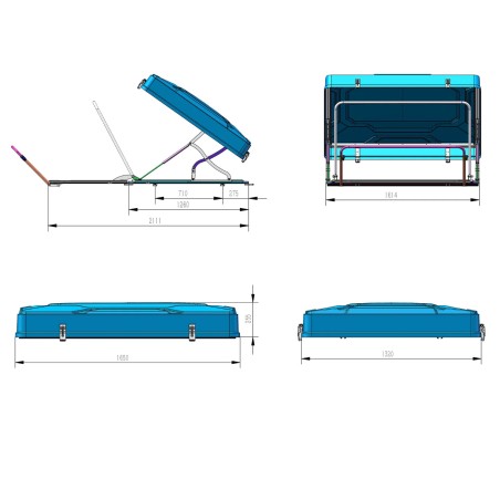 Tente de Toit Mighty Oak Light 165 / 2P - Vickywood