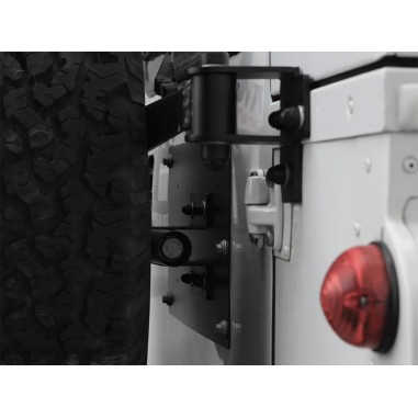 Porte roue de secours pour un Land Rover...