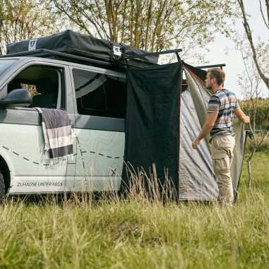 Cabine de Douche avec Protection de Pluie 100...