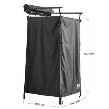 Cabine de Douche avec Protection de Pluie 100...