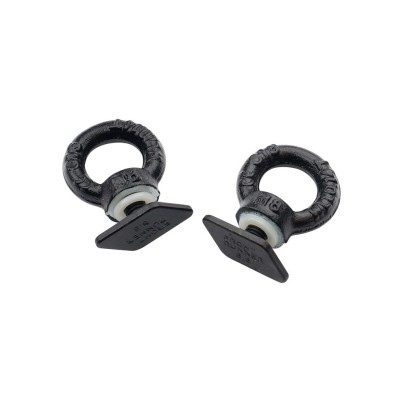 Oeillets d'arrimage noirs pour rails
