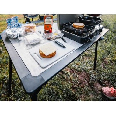 Table de camping Pro en acier inoxydable - de...