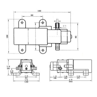 Pompe à eau compacte Surgeflow / 3,8L par min....