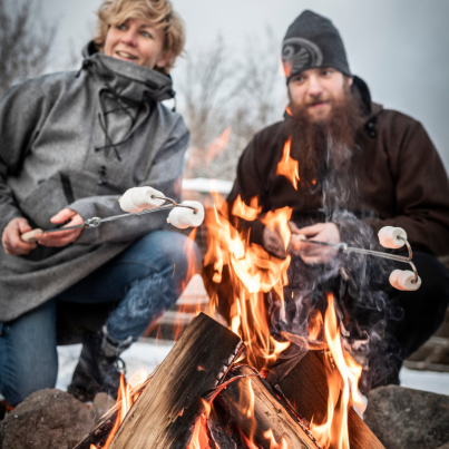 Lot de 2 Brochettes de Feu de Camp Dents Crochues - Petromax 2