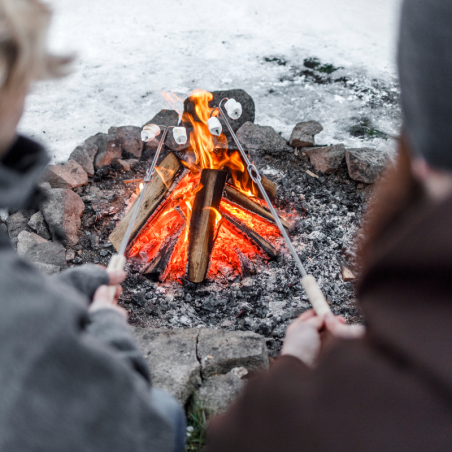 Lot de 2 Brochettes de Feu de Camp Dents Crochues - Petromax