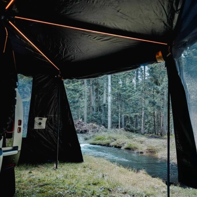 Parois Auvent latéral 270° Leaf 200 cm / Gauche - Vickywood 2