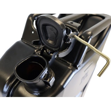 Jerricane à carburant 20l - Finition acier noir