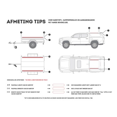 Kit de galerie Slimline II pour une remorque ou...