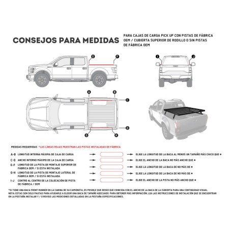 Kit de galerie Slimline II pour une benne de Pick-Up / 1475mm (l) x 1358mm(L) - de Front Runner