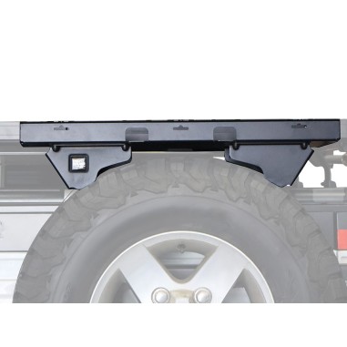 Tablette montée sur la roue de secours