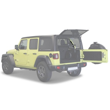 Jeep JLU Cargo Molle Interior Shelf Support de...
