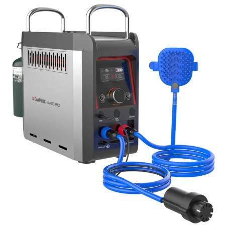 Douche portable chauffante à gaz Nano 3 Pro - Camplux - De l'eau chaude partout avec vous
