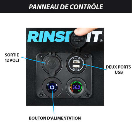 Douche Portable Cube RinseKit 15 L+ Hyper Heater 2.0 - RinseKit