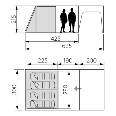 Dometic Santorini FTK 4X8 Inner Tent 2