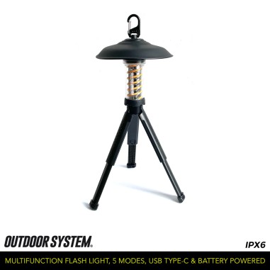 Flashlight Multi-fonctions IPX6 - Outdoor System
