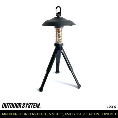 Flashlight Multi-fonctions IPX6 - Outdoor System
