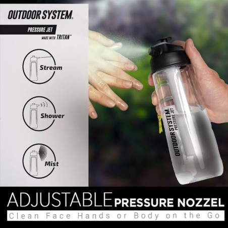 Gourde, spray et pulvérisateur douche 700ml - Surf System
